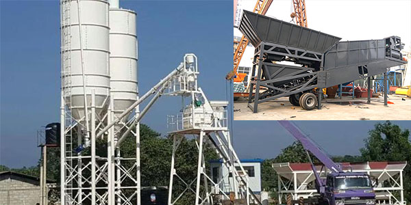 stationary and mobile concrete batching plant