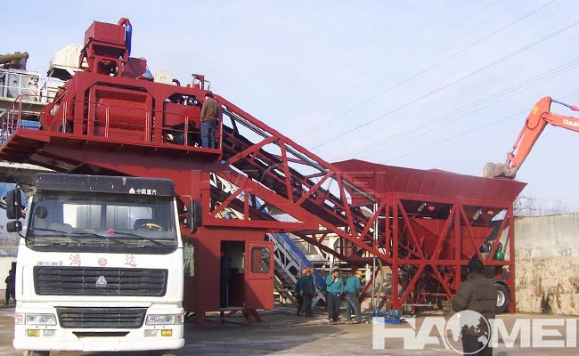 movable concrete batching plant