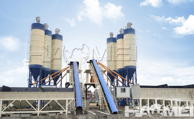 large concrete batching plant