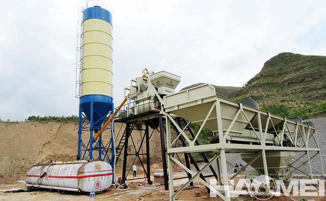 wet mix concrete batching plant