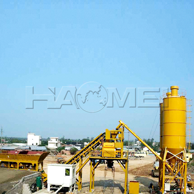 hzs60 concrete mixing station