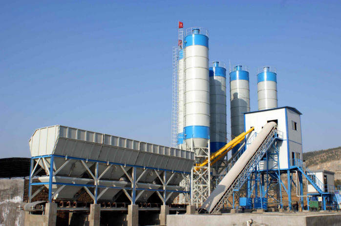 HZS35 concrete batching plant