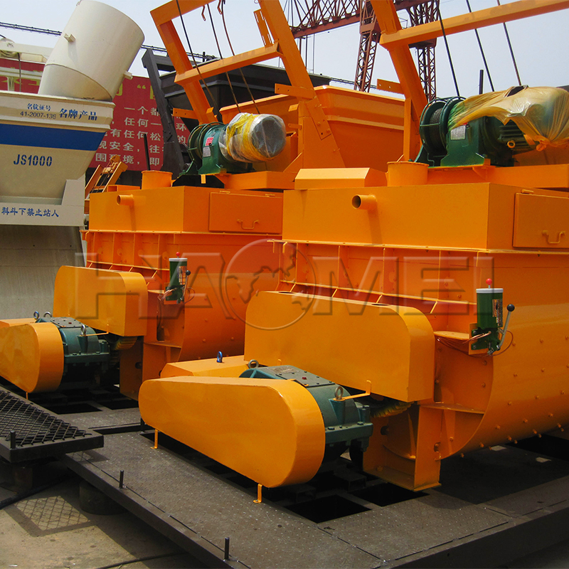 js750 twin shaft concrete mixer