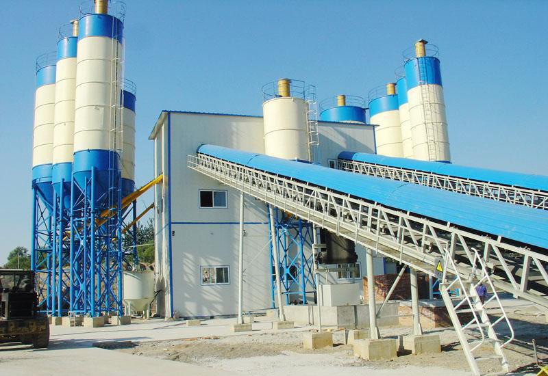 hzs120 concrete batching plant