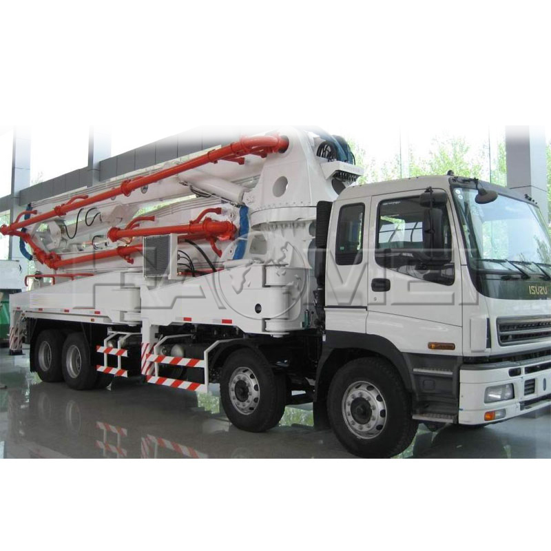 concrete boom pump truck