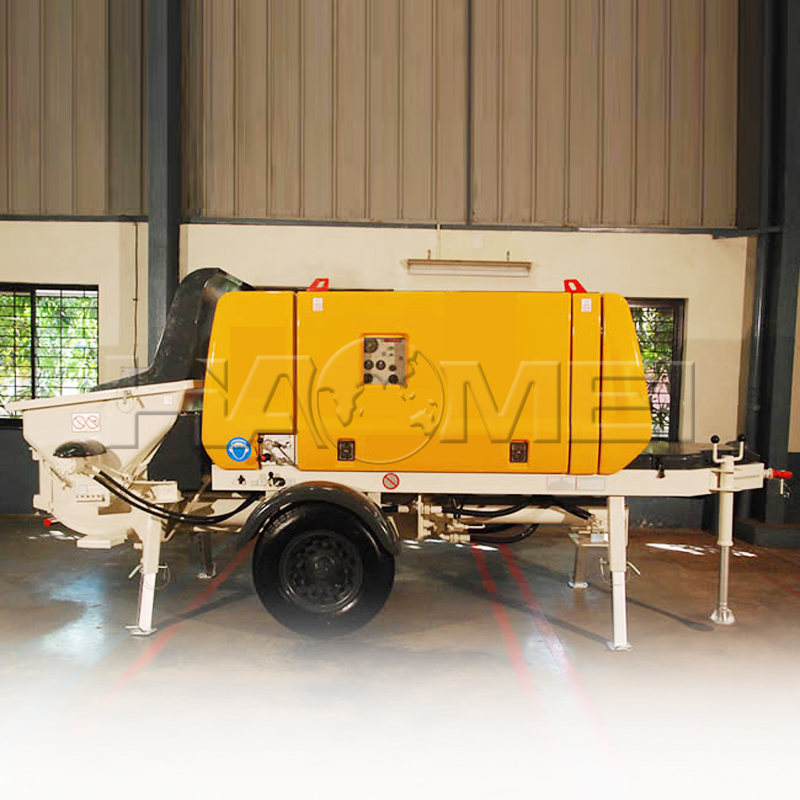 trailer mounted concrete pump