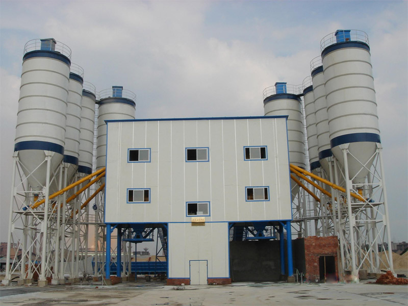 hzs90 concrete mixing station