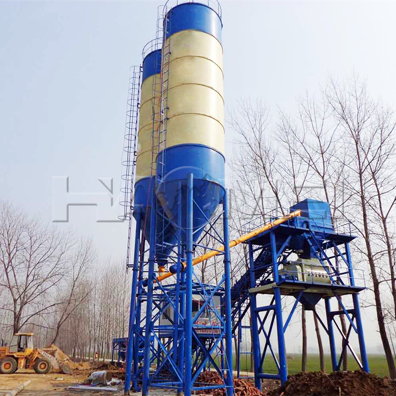 hzs75 concrete mixing plant