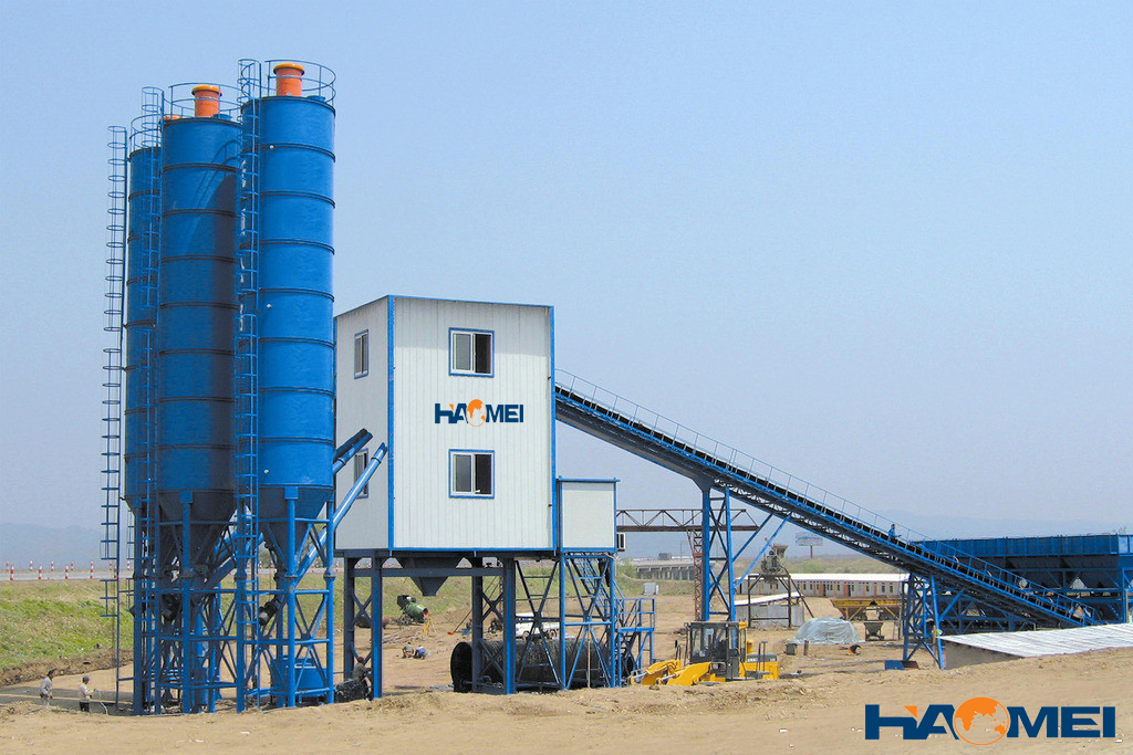 hzs50 concrete batching plant