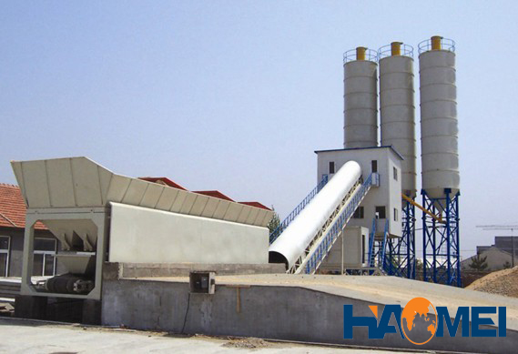 hzs25 concrete mixing station