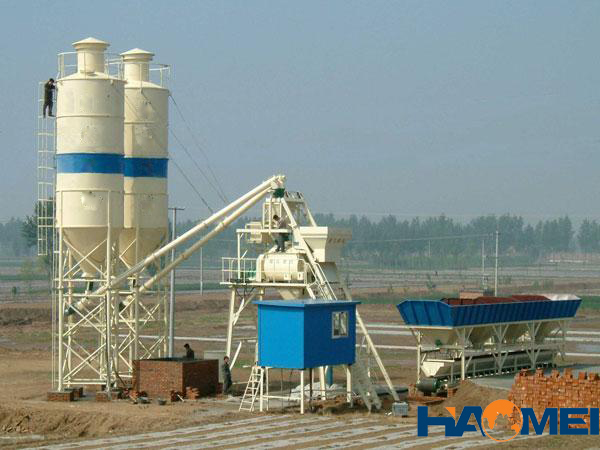 hzs60 concrete mixing station