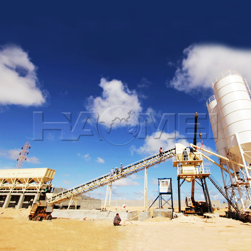 hzs60 concrete mixing station