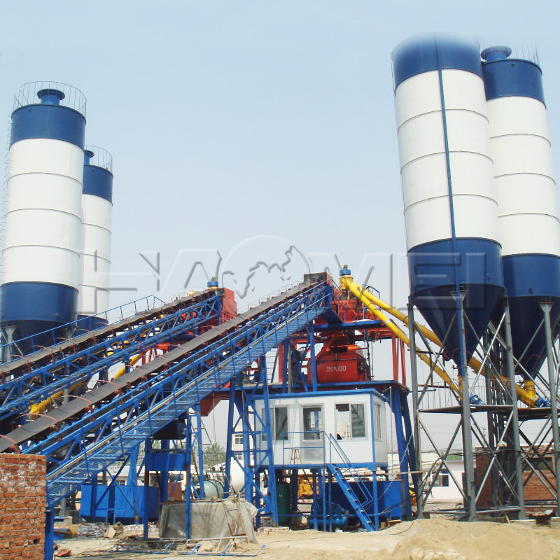 hzs120 concrete batching plant