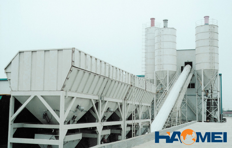 hzs75 concrete mixing plant