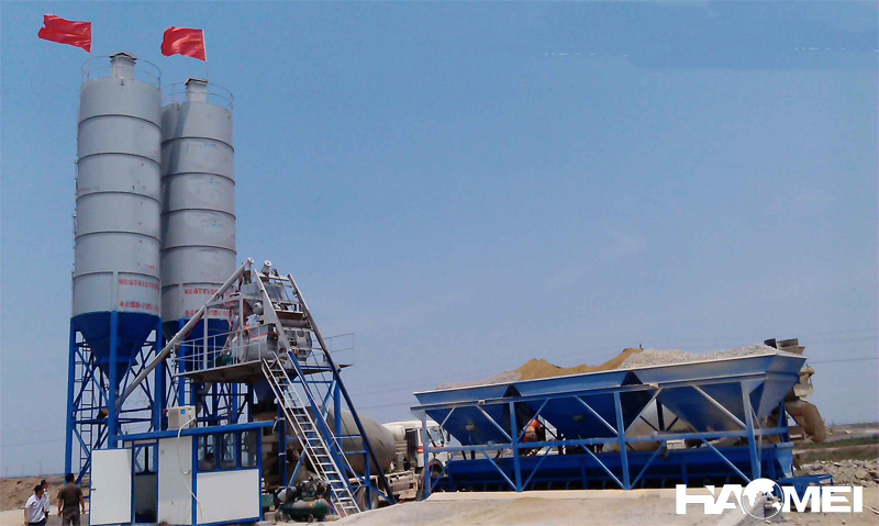 hzs50 concrete batching plant