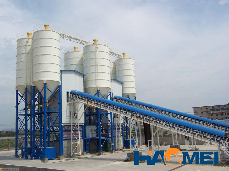 hzs90 concrete mixing station