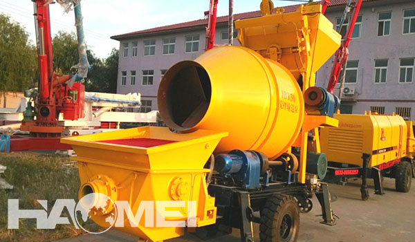 concrete mixer with pump for sale