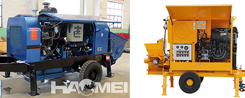 Diesel trailer concrete pump VS electric trailer pump