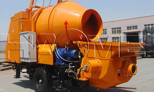 diesel trailer mounted concrete pump