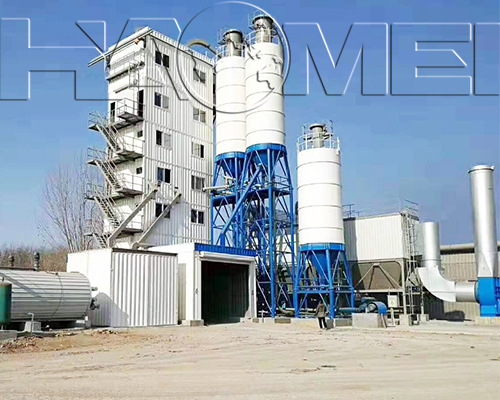 an installed asphalt mixing plant  of Haomei