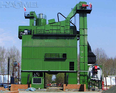 A set of asphalt mixing plant machine