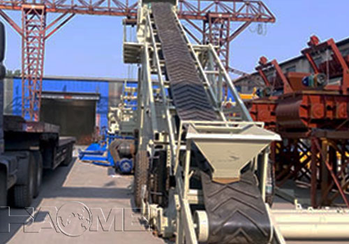 a yhzs25 mobile concrete batching plant