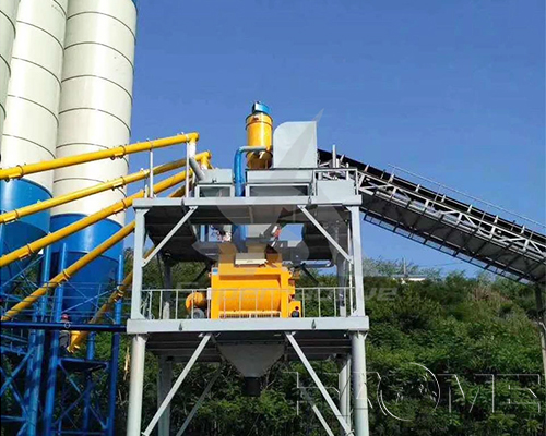 an hzs60 concrete batching plant