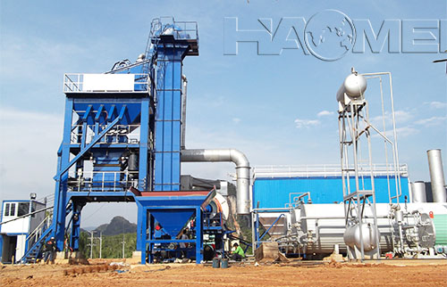 An asphalt mixing plant 40 ton