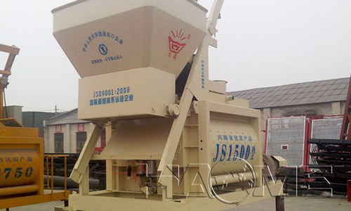 twin shaft concrete mixer js1500