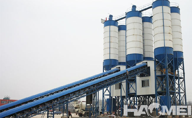 concrete batching and mixing plant