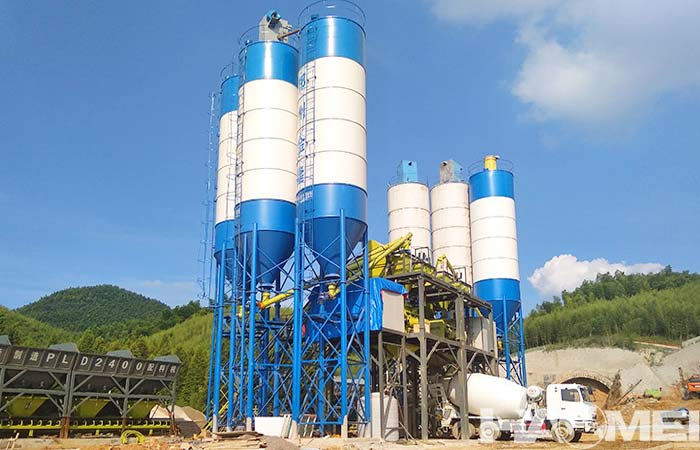 stationary concrete batch plants