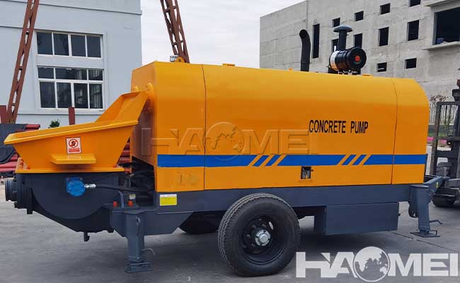 trailer mounted concrete pump hbt60