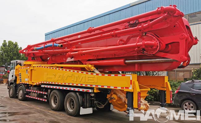 concrete pump truck length