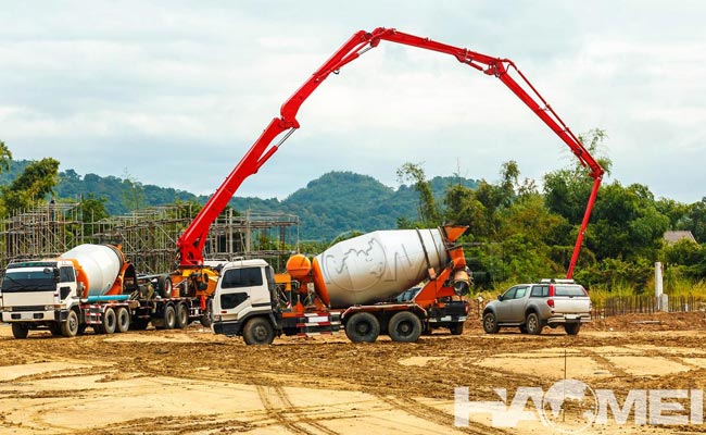 how far can concrete be pumped