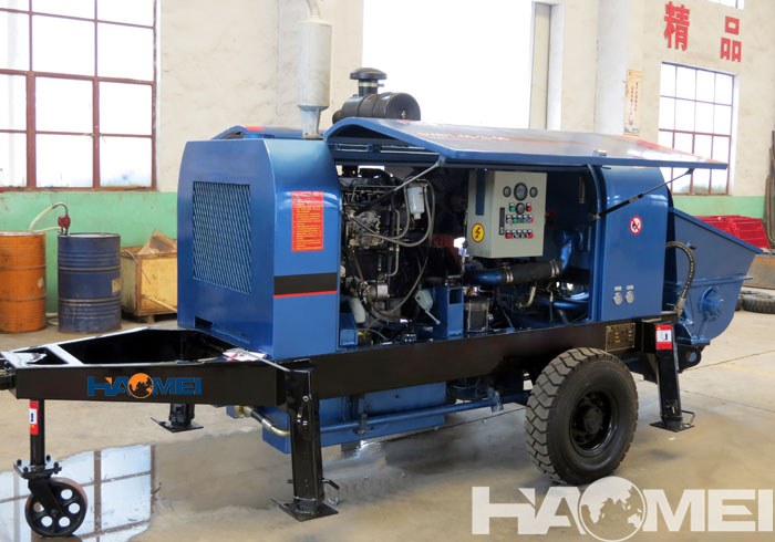 diesel engine concrete pump