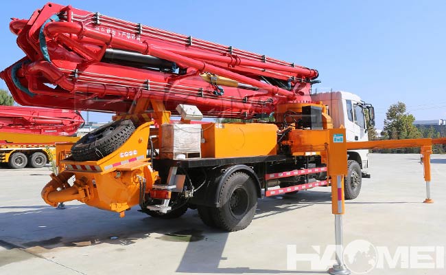 42m truck mounted concrete pump