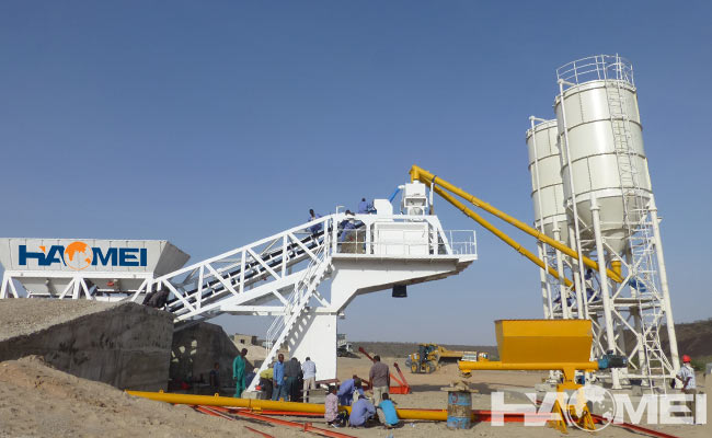 portable concrete batching plant factory