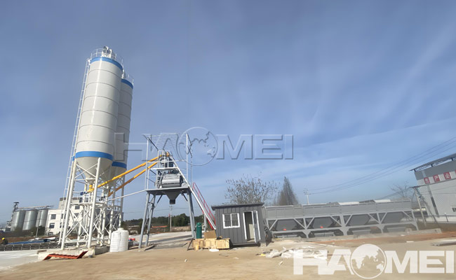 50m3/h concrete mixing plant
