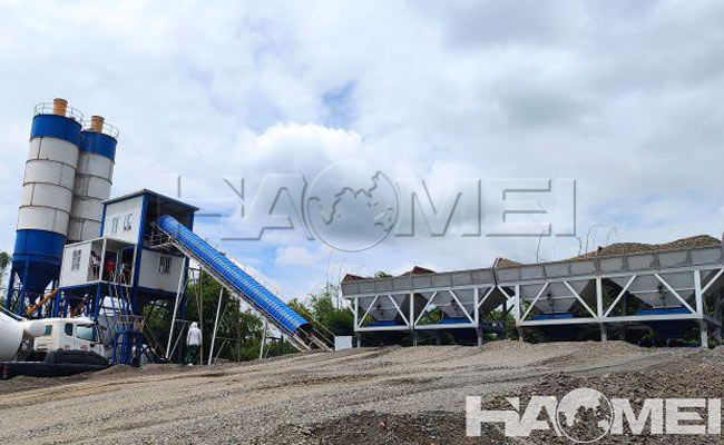 belt conveyor concrete batching plant