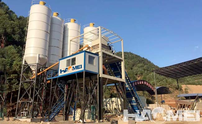 stationary concrete batching plant price
