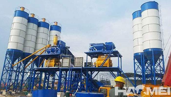 concrete batching plants with SICOMA mixers