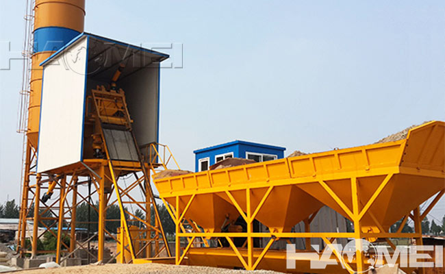 skip bucket concrete batching plant