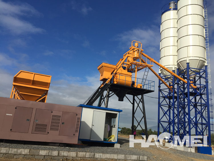 skip loading concrete plants